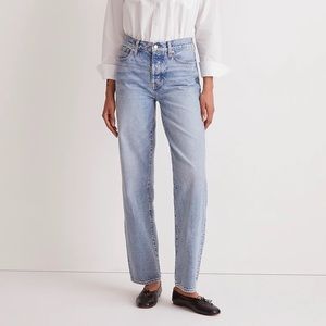 NWT Madewell Low-Slung Straight Jeans, Olvera Wash